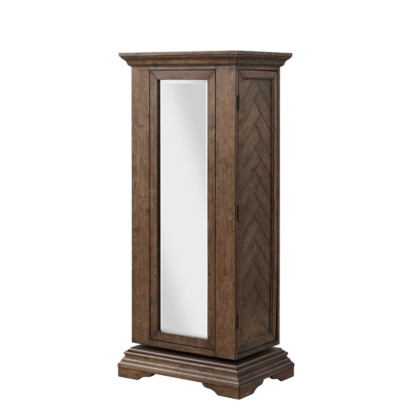 Kerr 6-Drawer Swivel Lingerie Chest With Mirror, Walnut