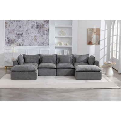 Canapé modulaire surdimensionné de 130,71 po de largeur avec canapé modulaire True Relax
