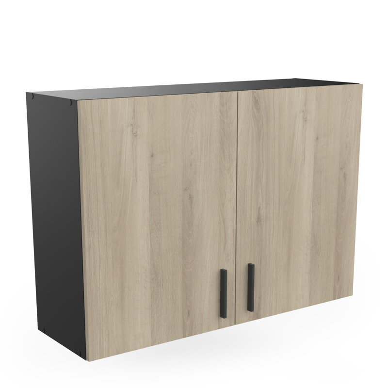 Origan Wall Unit, Natural/Black