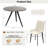 5-Piece Round Dining Table Set, 34.7" Modern Kitchen Table with Dining Chairs-1056368268-1056368266