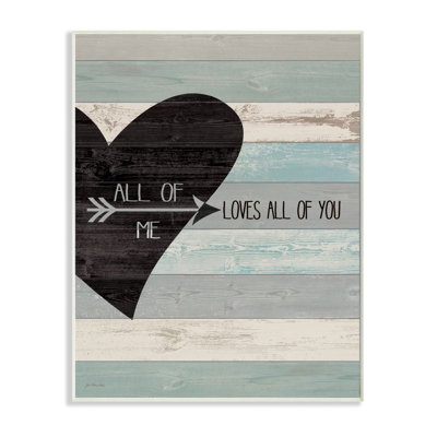 «All Of Me Loves All Of You» par Jo Moulton, reproduction d'art graphique sur toile