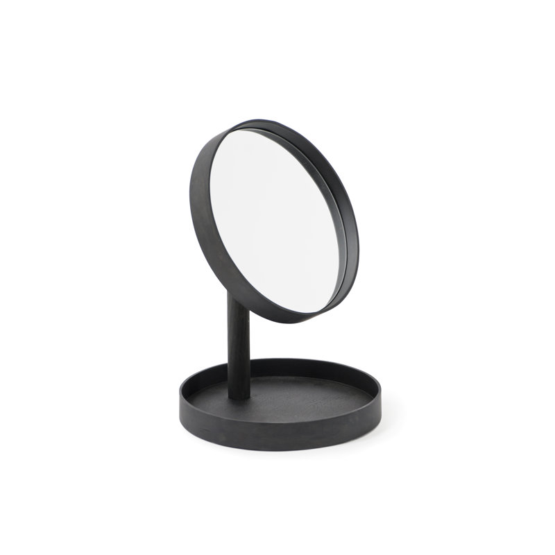 Caudillo Flat Floor Mirror, Black