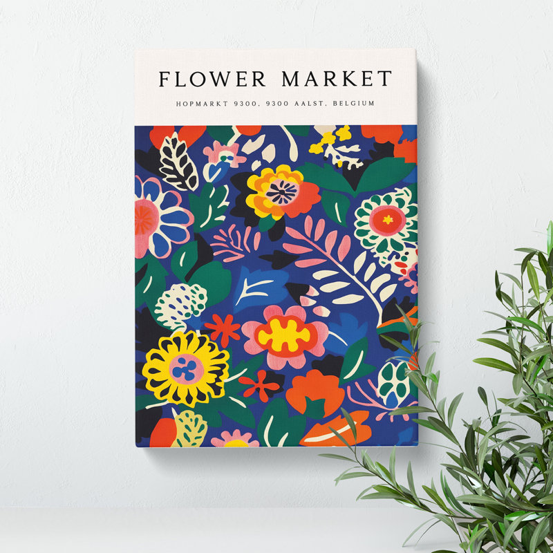 XMKTMKT-117 Belgium Flower Market Exhibition No.4 - Wrapped Canvas Print, 50cm H x 35cm W x 3cm D