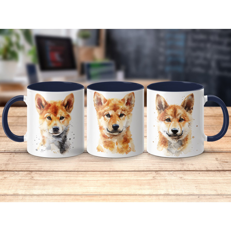Ceramic Coffee Mug, 3, Navy