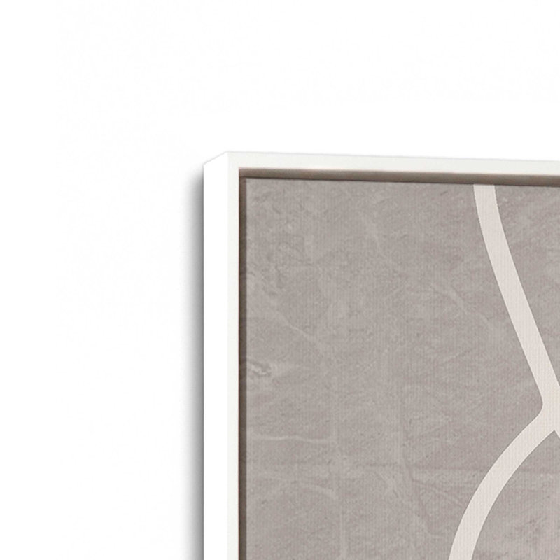 Silent Journey v2, Toile à cadre flottant blanc opaque, H 18,75 po x l 12,75 po x P 1,75 po