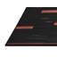 Tapis de zone noir/orange contemporain-756623558