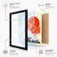 Goldfish and Moon Japandi 1 Piece Single Picture Frame Wall Art-136651526-136651531