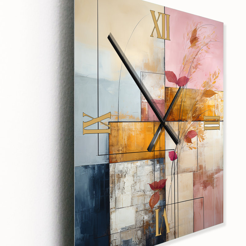 Horloge murale rétro Allure Boho Chic, H 40 po x l 30 po x P 1 po