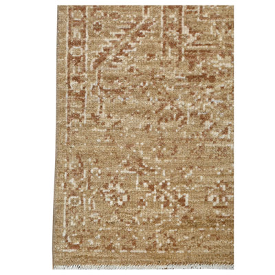 Pacific Ushak Wool Weft 6x8 Camel / Camel Transitional Hand Knotted Rug