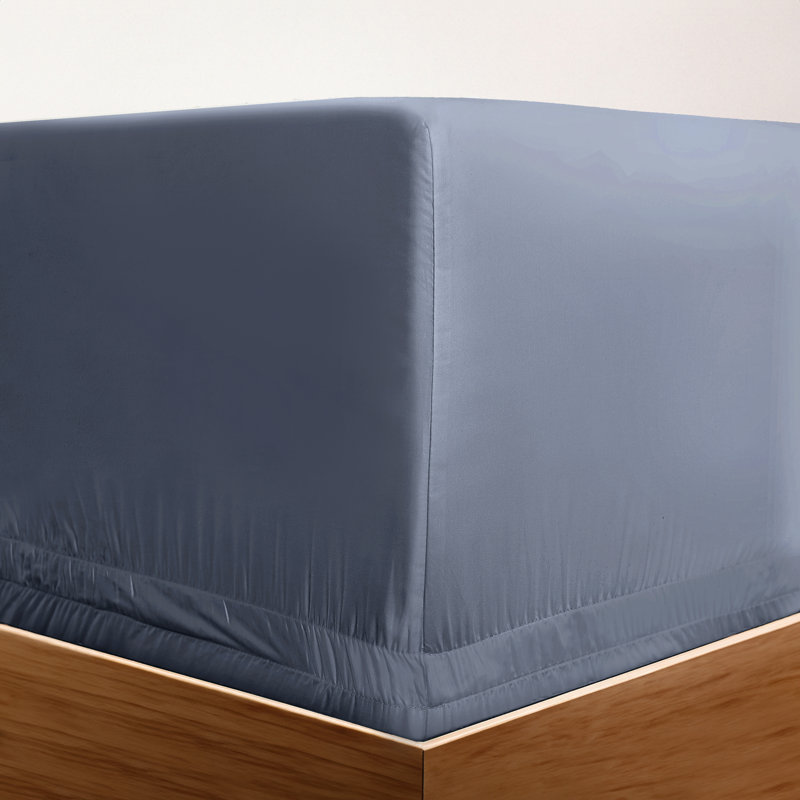 Ultra Percale Adjustable Fitted Sheet Fitted Sheet, Blue, King