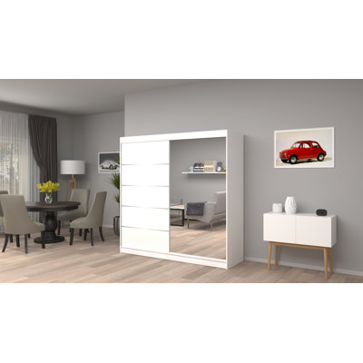 Dziamyan 2 Door Manufactured Wood Wardrobe