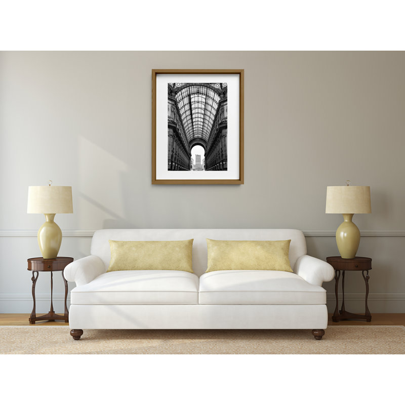 Martini Bianco Print by Joseph Regan, 36" H x 26" W x 0.75" D, Walnut