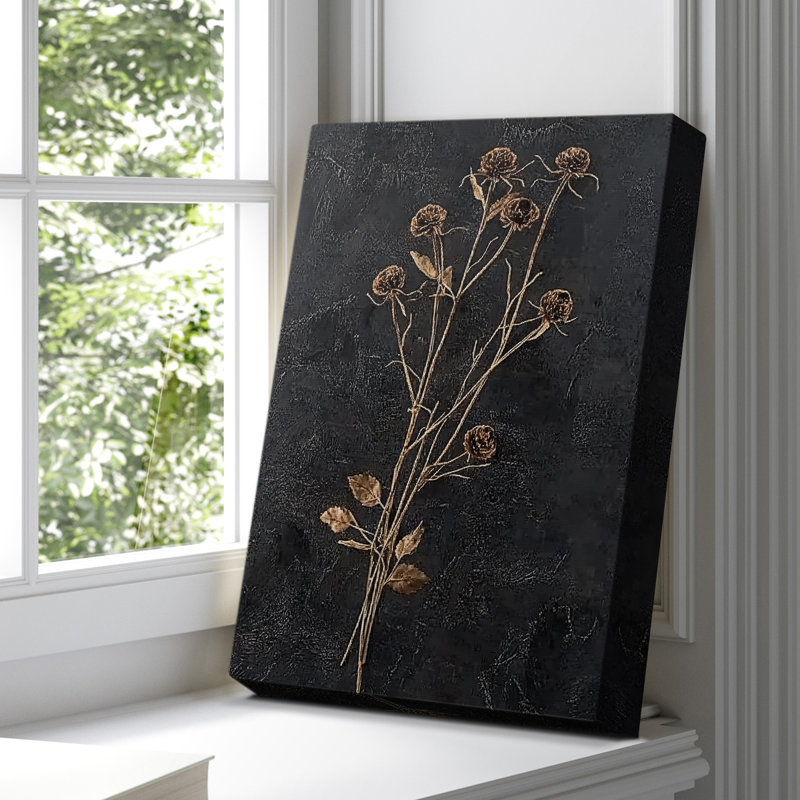 Toile tendue avec châssis Floral XCIX, H 48 po x l 32 po