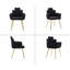 Upholstered Swivel Dining Chairs with Armrest, 180‑Degree Auto‑Return Accent Side Chairs, Steel Frame High‑Density Sponge Padded Chairs for Dining Room Living Room Home Office-1959334241-1959334242-1959334254