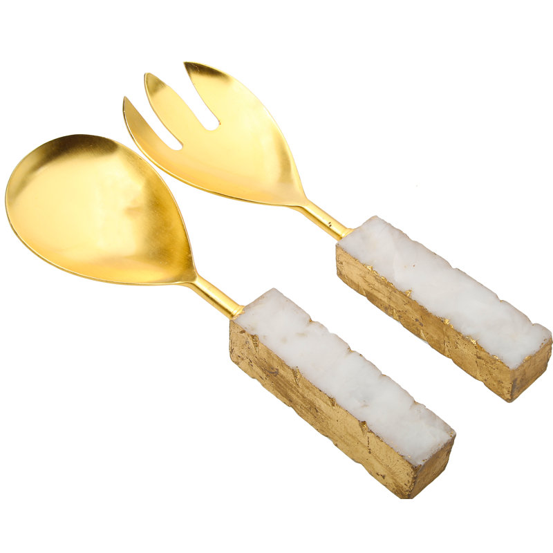 Emery Stainless Steel Salad Servers