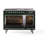 ILVE Nostalgie II Noblesse 48 in Dual Fuel Range, 5 Burner, Griddle, Frenchtop-103962633-103962607
