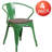 Kester 4 Pk. Metal Chair with Wood Seat and Arms-1117605094