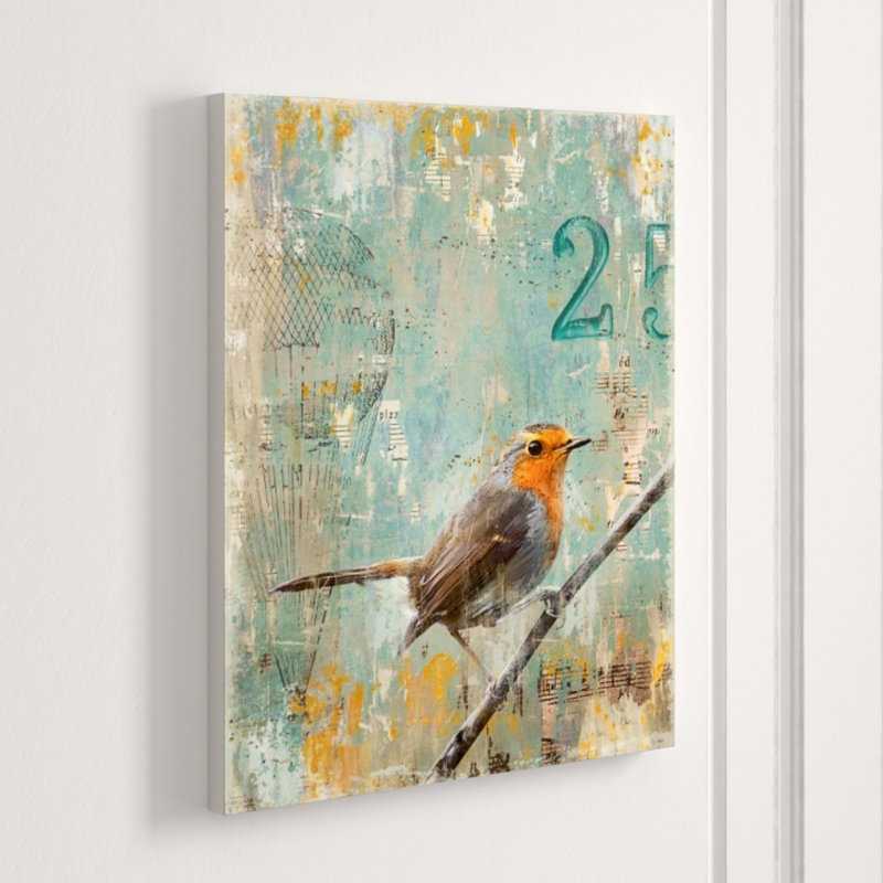 Aves 25 Print by Zoey Riley, 30" H x 24" W, Knife Gel