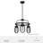 Starklake 3 Light Chandelier Statement Wagon Wheel Chandelier-73606495