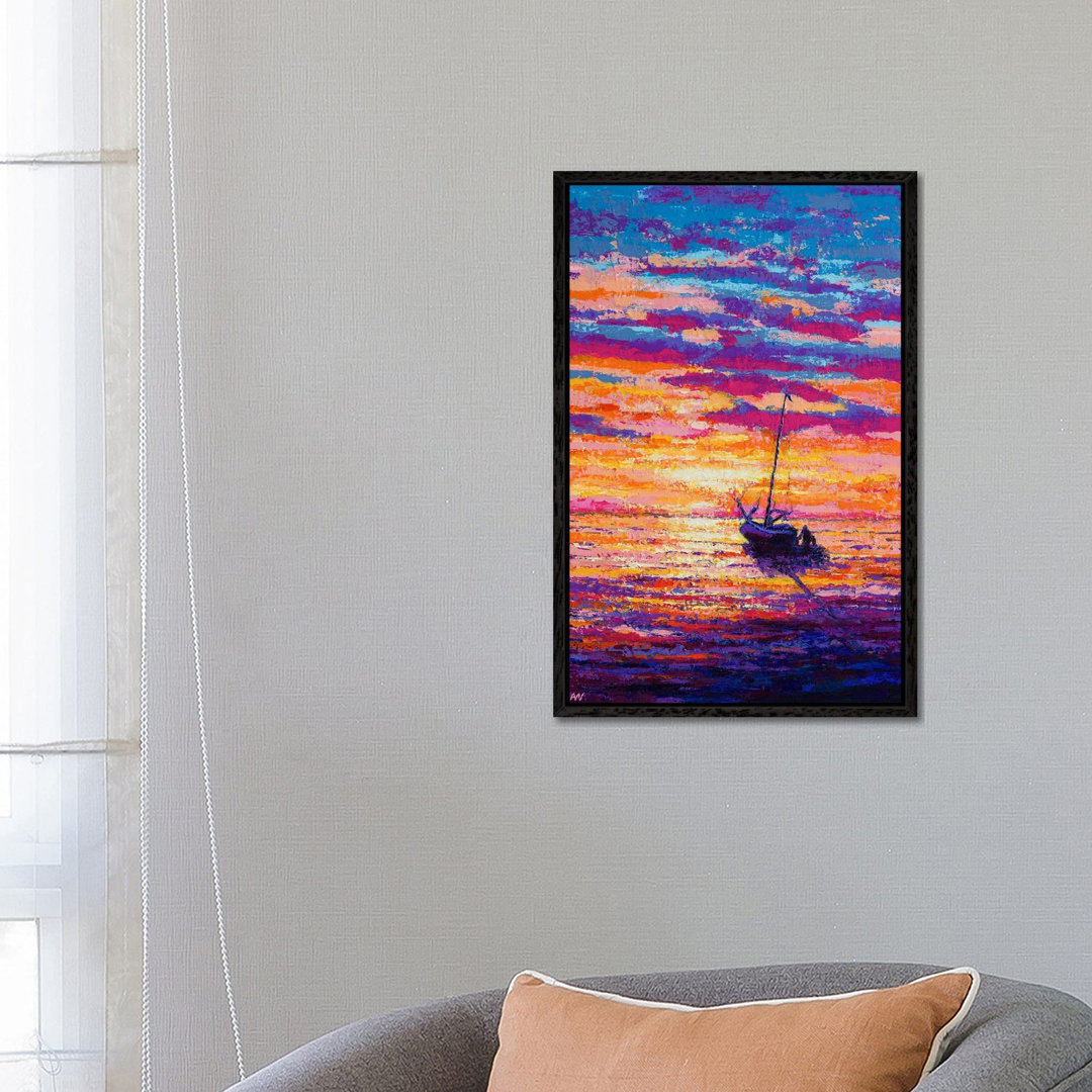 Sunset Sail von Anne-Marie Verdel - Galerie-verpackte Leinwand Giclée auf Leinwand