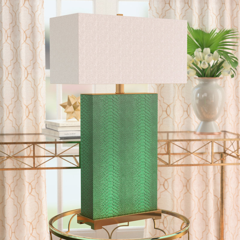 Ensemble de lampes de table 29,5 "Chansoo, Green Reptile