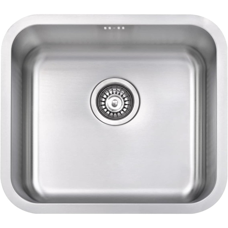 Belfry Kitchen Locklin 450mm W Single Bowl Stainless Steel Kitchen Sink 0, 200cm H x 450cm W x 500cm L