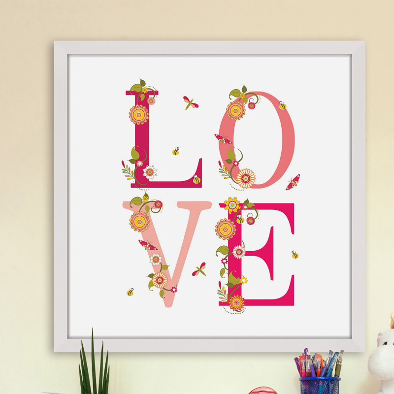 «Love Bugs» par Karen Zukowski, reproduction encadrée, H 24 po x l 24 po x P 1,5 po