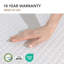  Matelas en mousse viscoélastique infusée de thé vert moyen 10 po EGOHome-90983568-66194838