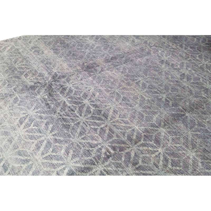 Viscose Geometric Indoor Rug