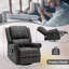 Fauteuil de massage chauffant en similicuir-1165264615