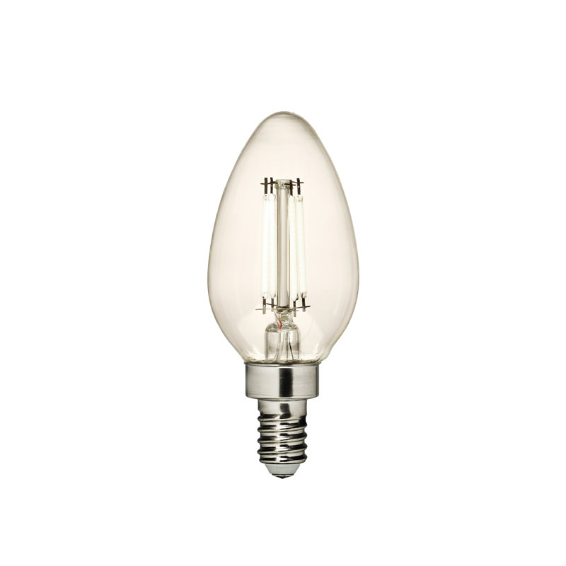 Ampoule à culot candélabre E12 à culot candélabre blanc clair E12 de 4 W à 2700 K de Visual Comfort & Co., 3000 Kelvins