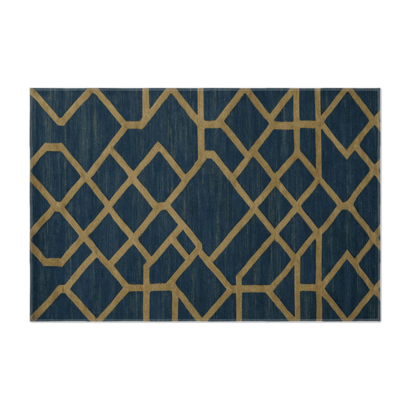 Tapis gris intérieur et extérieur Trellis, Rectangulaire 3 pi x 5 pi