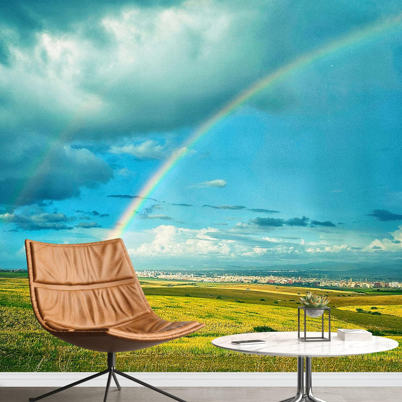 Tempête, nuages, pluie, campagne, champ, nature, photographie, paysage rustique, papier peint nautique, L 100 po x l 144 po