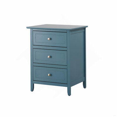 Table de chevet sarcelle décorative pour chambre à coucher moderne