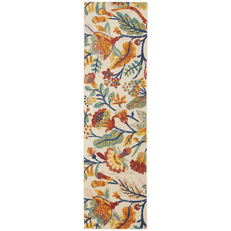 Actis Floral Indoor Rug, Runner 2'3" x 7'6"