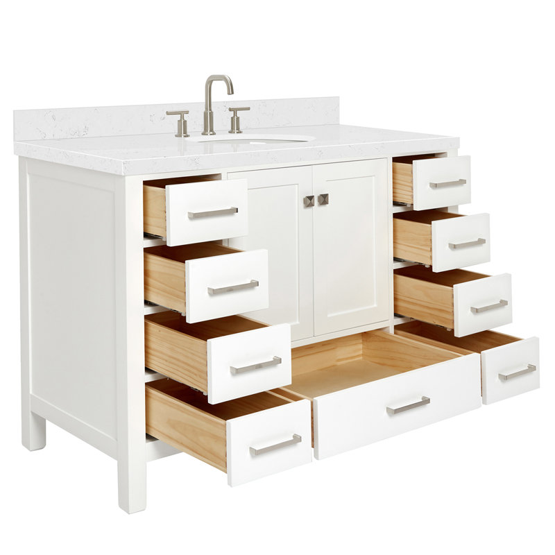 Ensemble de meuble-lavabo simple 48 po , Blanc