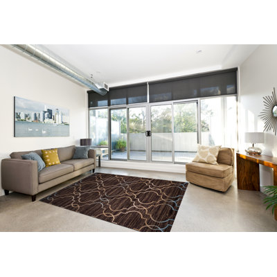 Tapis brun / bleu Edgar