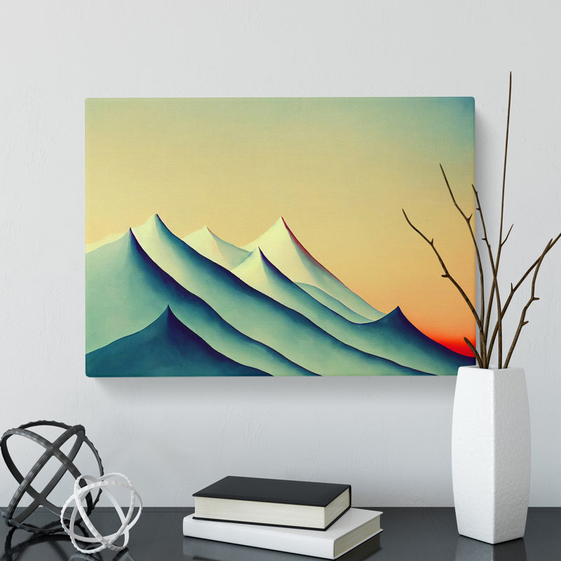 Edgy Mountains - Wrapped Canvas, 35cm H x 50cm W x 3cm D