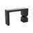 Cole And Grey Metal Geometric Console Table With Stacked Arched Table Leg