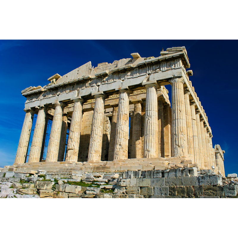 The Ancient Greece Temple The Parthenon by Brento - Wrapped Canvas Print, 30cm H x 46cm W
