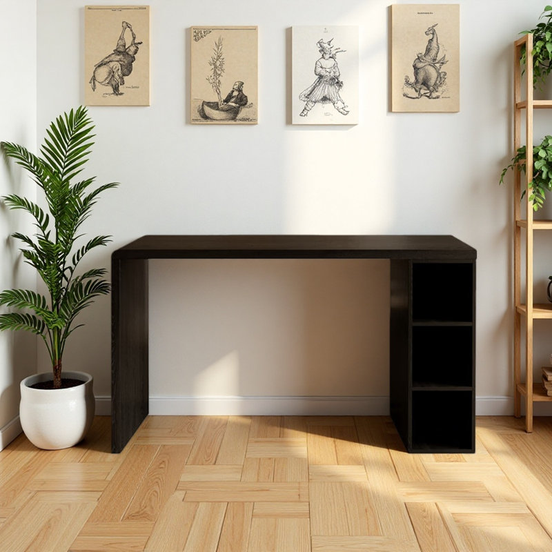 Bureau en bois massif pur, H 41,34 po x l 47,24 po x P 19,69 po