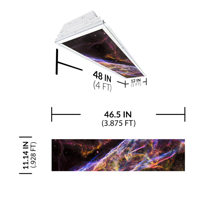 Astronomy Rectangle Fixture Component Ceiling Light