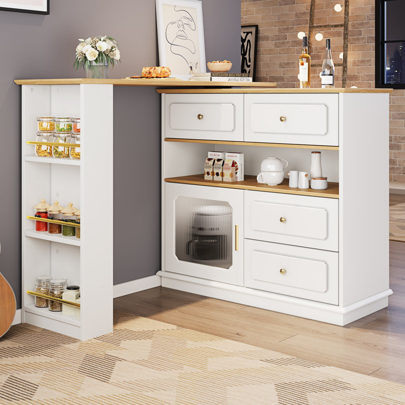 181cm Home Bar, White