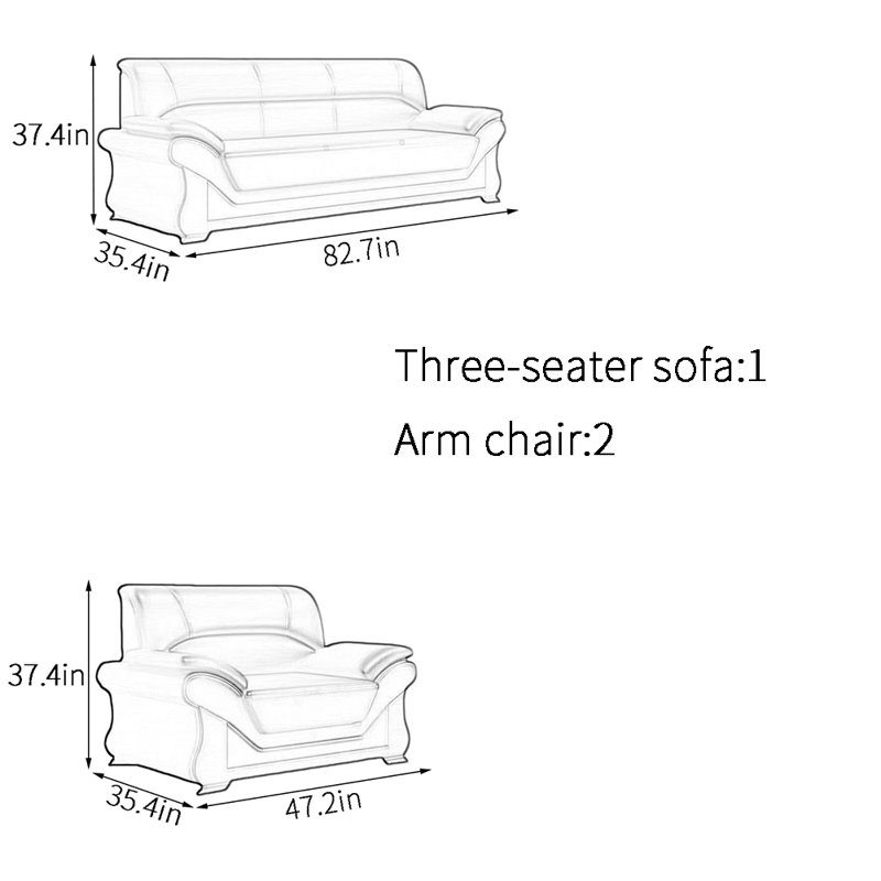 Modern exquisite elegant sofa set
