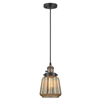 Franklin Restoration - Reidar - Mini-luminaire suspendu à cordon de 7 po - Interrupteur marche / arrêt - Ampoule DEL 