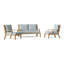 Hadley Outdoor 3 - Piece Conversation Set-624906733-547875403