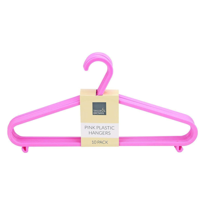 Plastic Standard Hanger, 40, Pink