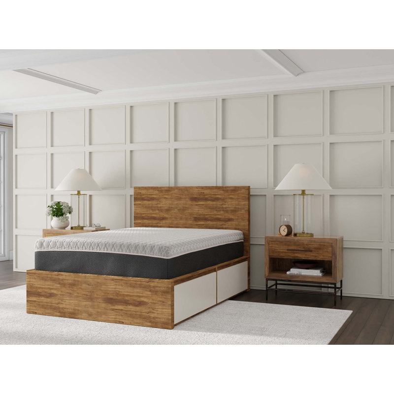 Matelas en mousse viscoélastique 12 pouces hybride infusé de cuivre, Twin