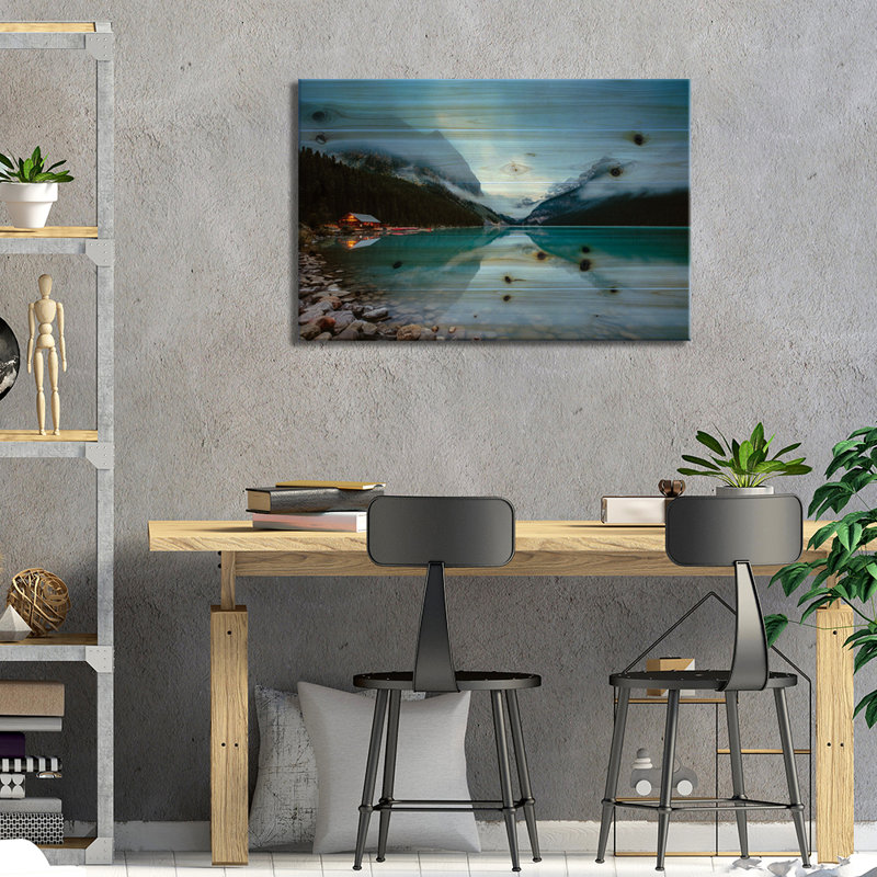 L'aube à Lake Louise, L 26 po x H 18 po