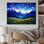 «Vangogh Starry Night Over The Mountains», encadré sur toile par Vincent Van Gogh, peinture